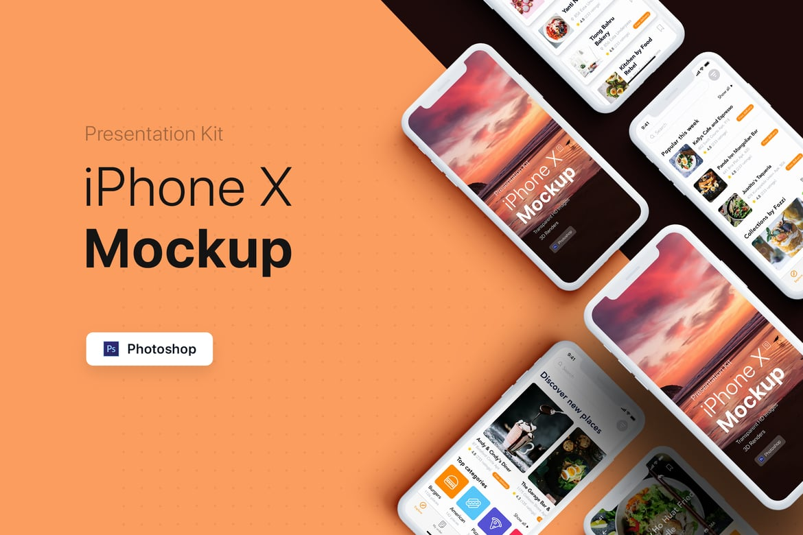 Presentation Kit - iPhone showcase Mockup（638230）-技能树